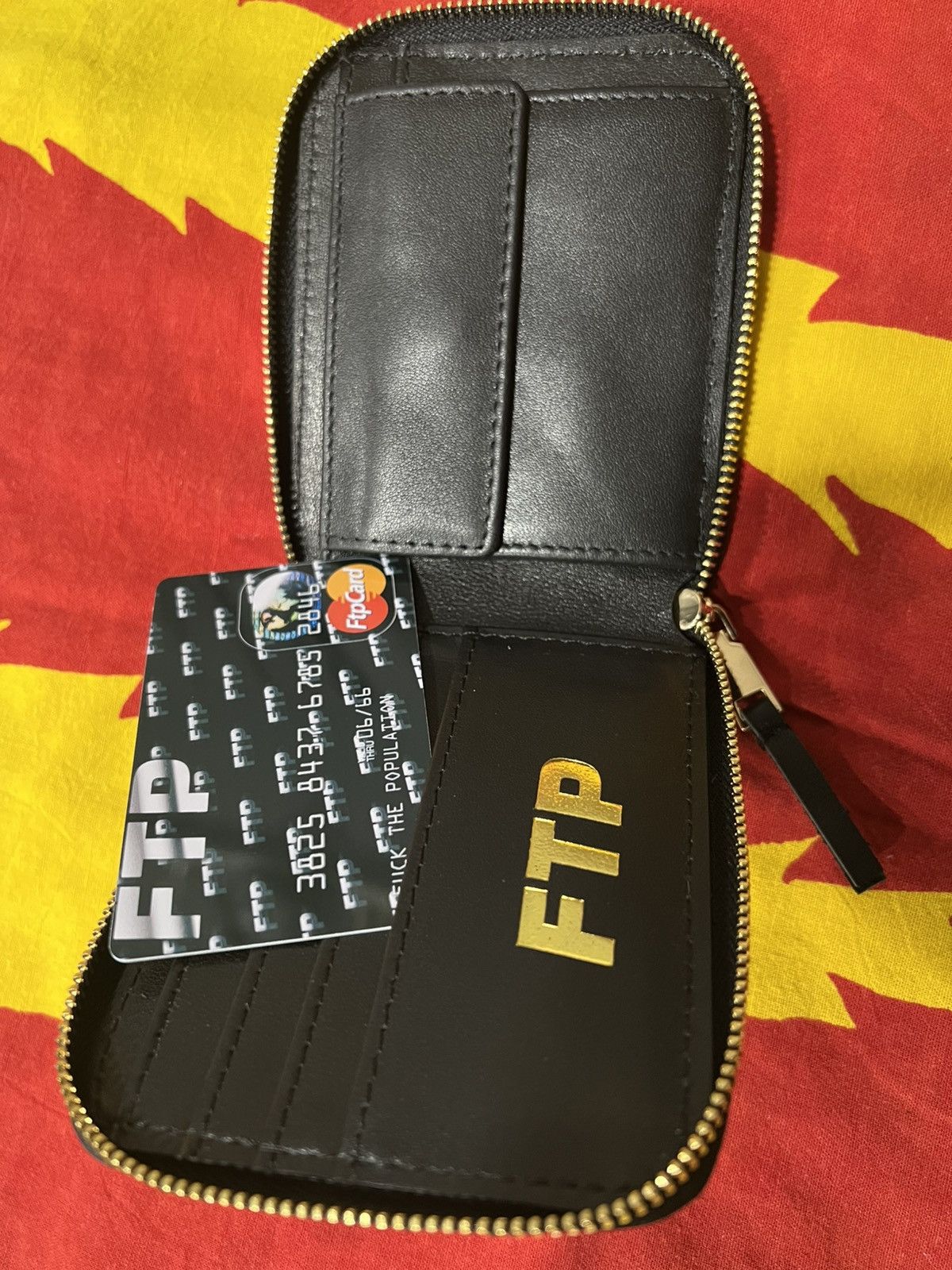 Fuck The Population FTP Dimension Logo Leather Wallet Brand New Size ONE SIZE - 2 Thumbnail