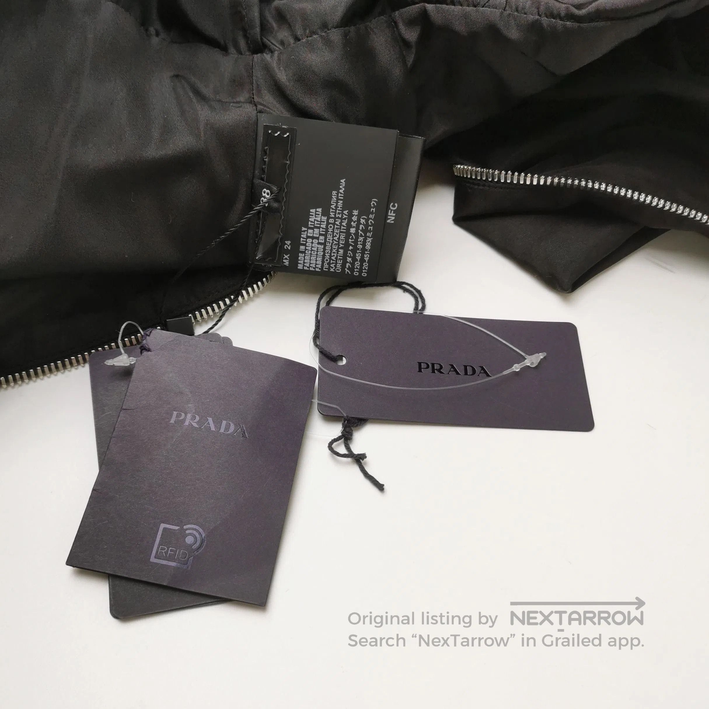 Prada Prada Black Silk Zip Dress for Women . Size S / US 4 / IT 40 - 4 Thumbnail
