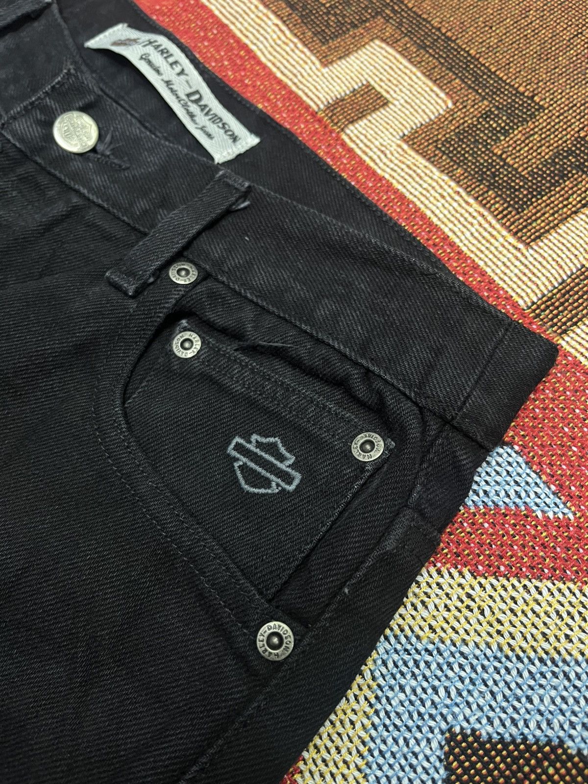 Harley Davidson 💀Harley Davidson Motor Cycles Jeans💀 Size US 32 / EU 48 - 5 Thumbnail