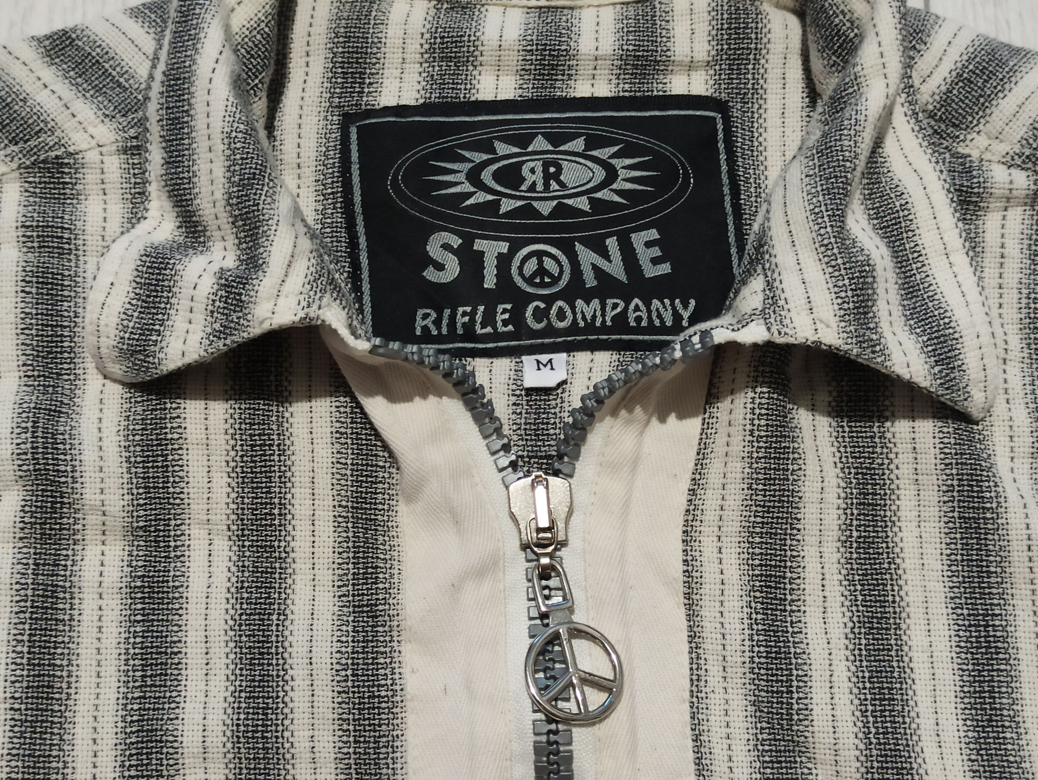 RIFLE Rifle Stone Co Archive 90s Peace Sign Zip Shirt Size US L / EU 52-54 / 3 - 3 Thumbnail