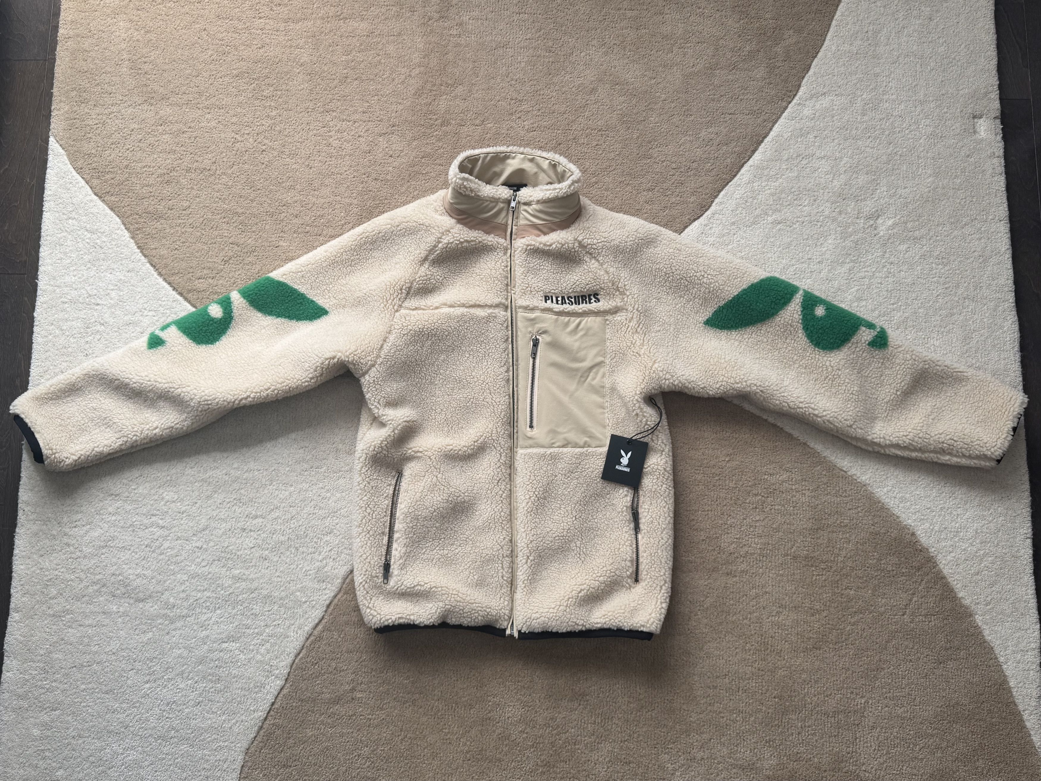 Playboy × Pleasures Pleasures X Playboy Bunny Sherpa Zip Tan Size US M / EU 48-50 / 2 - 1 Thumbnail