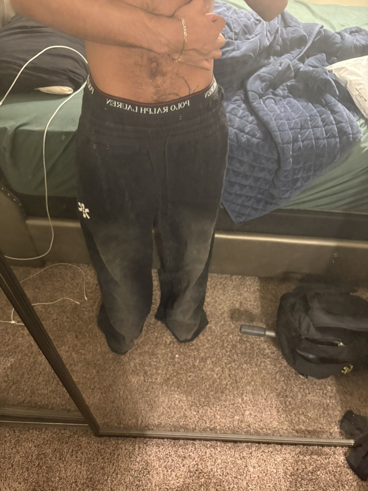 Other Eightonline Black sunfaded wide leg sweats Size US 34 / EU 50 - 3 Thumbnail
