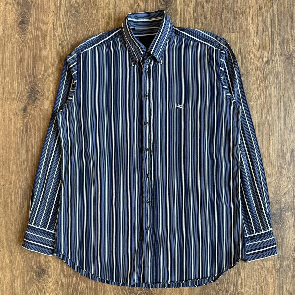 Etro Etro Button Up Striped Shirt Men’s 41 Made In Italy Size US L / EU 52-54 / 3 - 1 Thumbnail