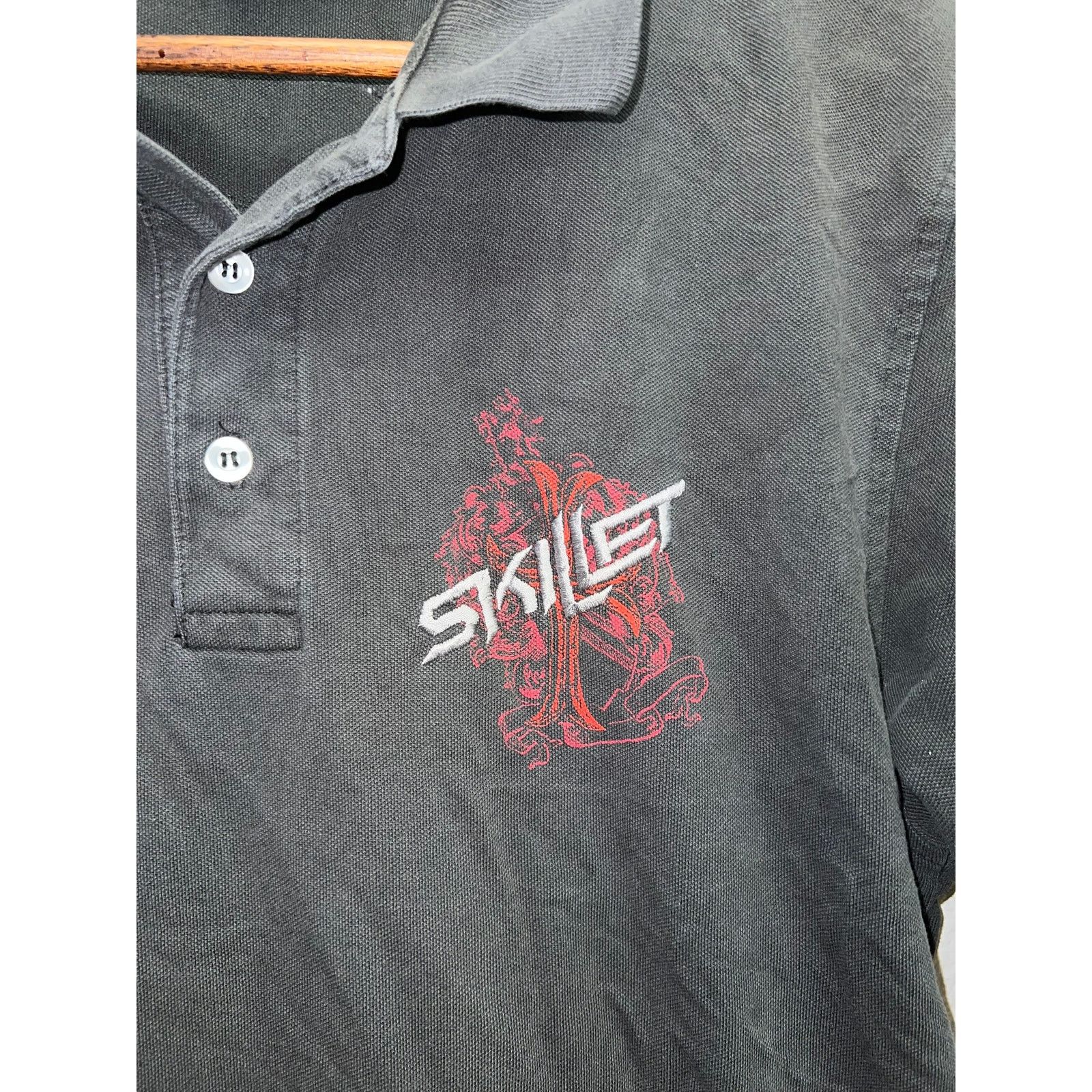 Vintage Vintage Skillet Band Polo Shirt Rock Tour Concert Tee M Size US M / EU 48-50 / 2 - 4 Thumbnail