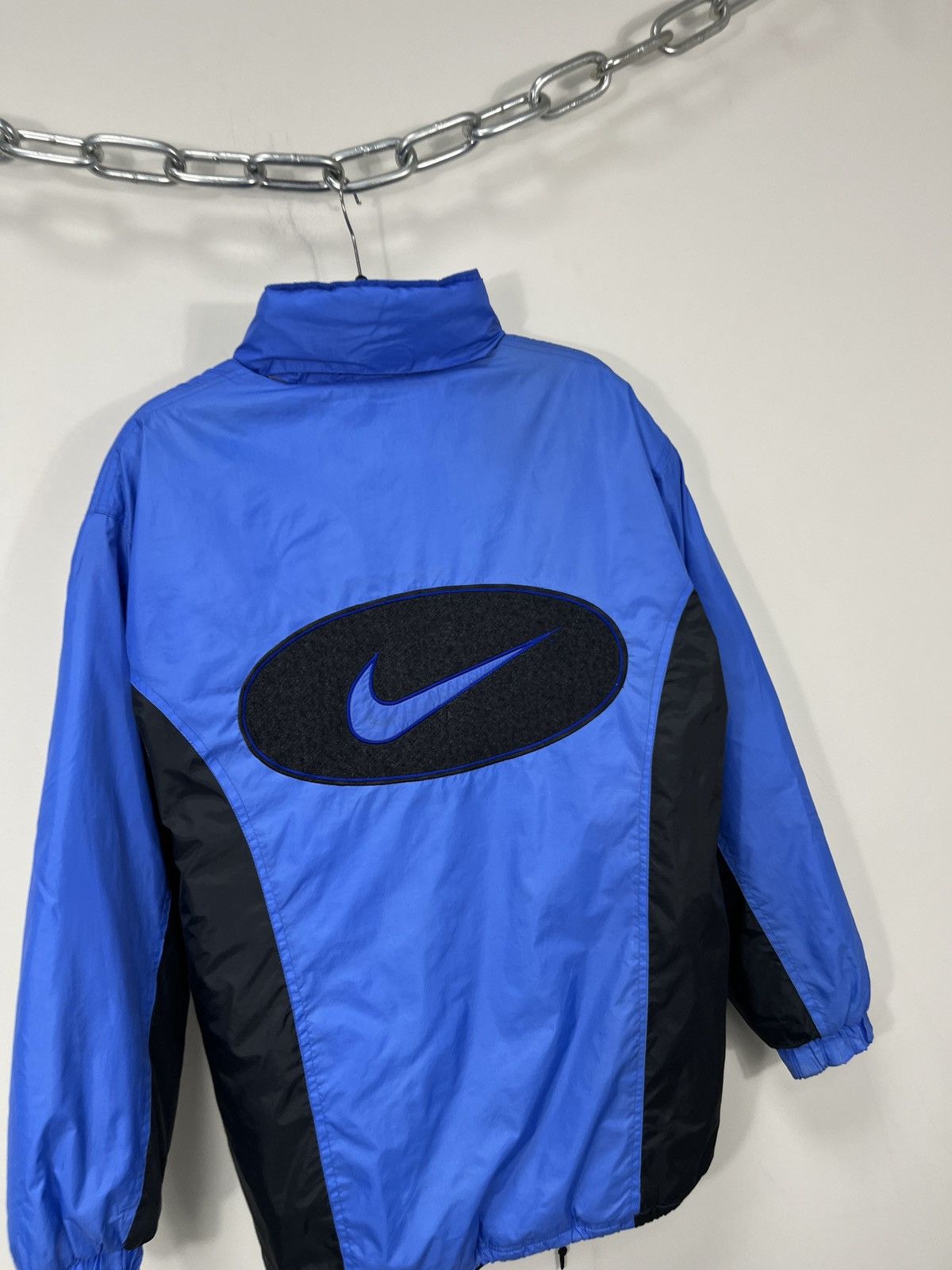 Nike Vintage Nike Big Swoosh Y2K 90s Retro Hype Jacket Size US L / EU 52-54 / 3 - 3 Thumbnail