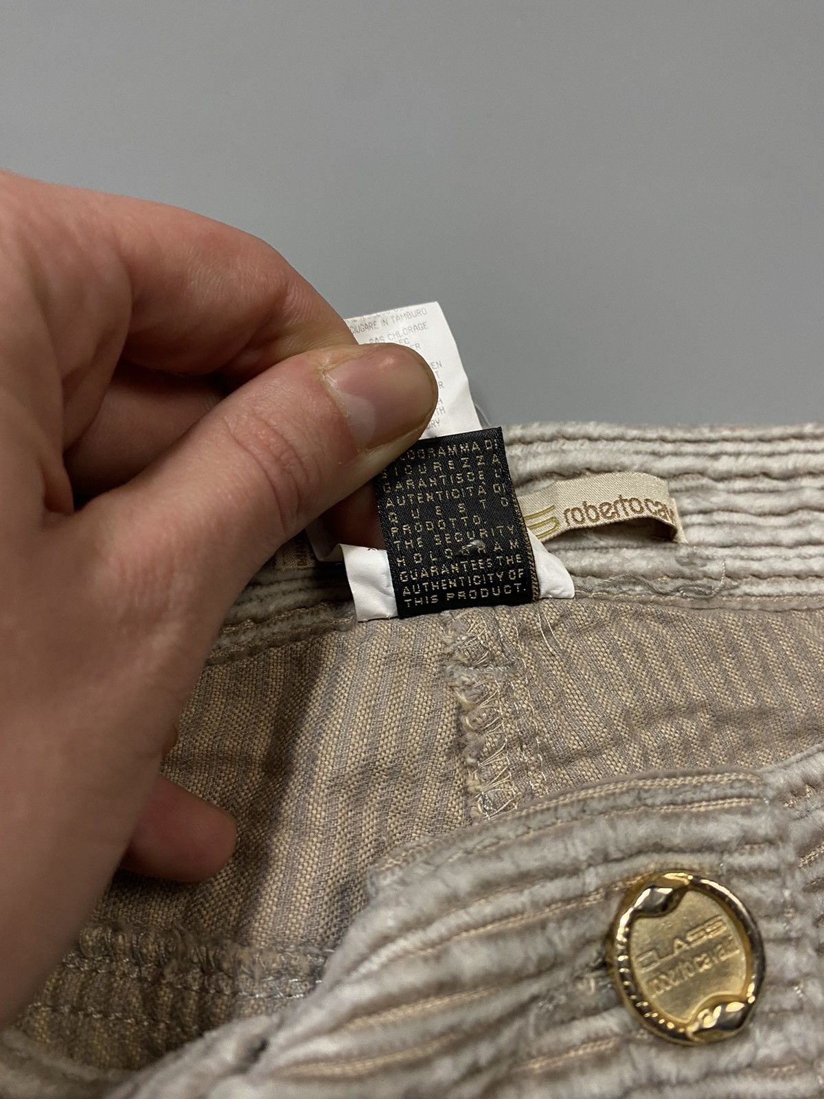 Roberto Cavalli × Vintage Roberto Cavalli Corduroy exclusive pants Size 32" / US 10 / IT 46 - 7 Thumbnail