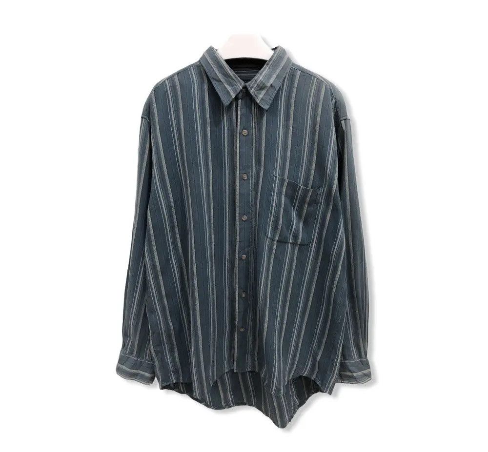 Flannel × Vintage Vintage Polo Club Striped Design Flannel Shirt 👕 Size US L / EU 52-54 / 3 - 1 Thumbnail