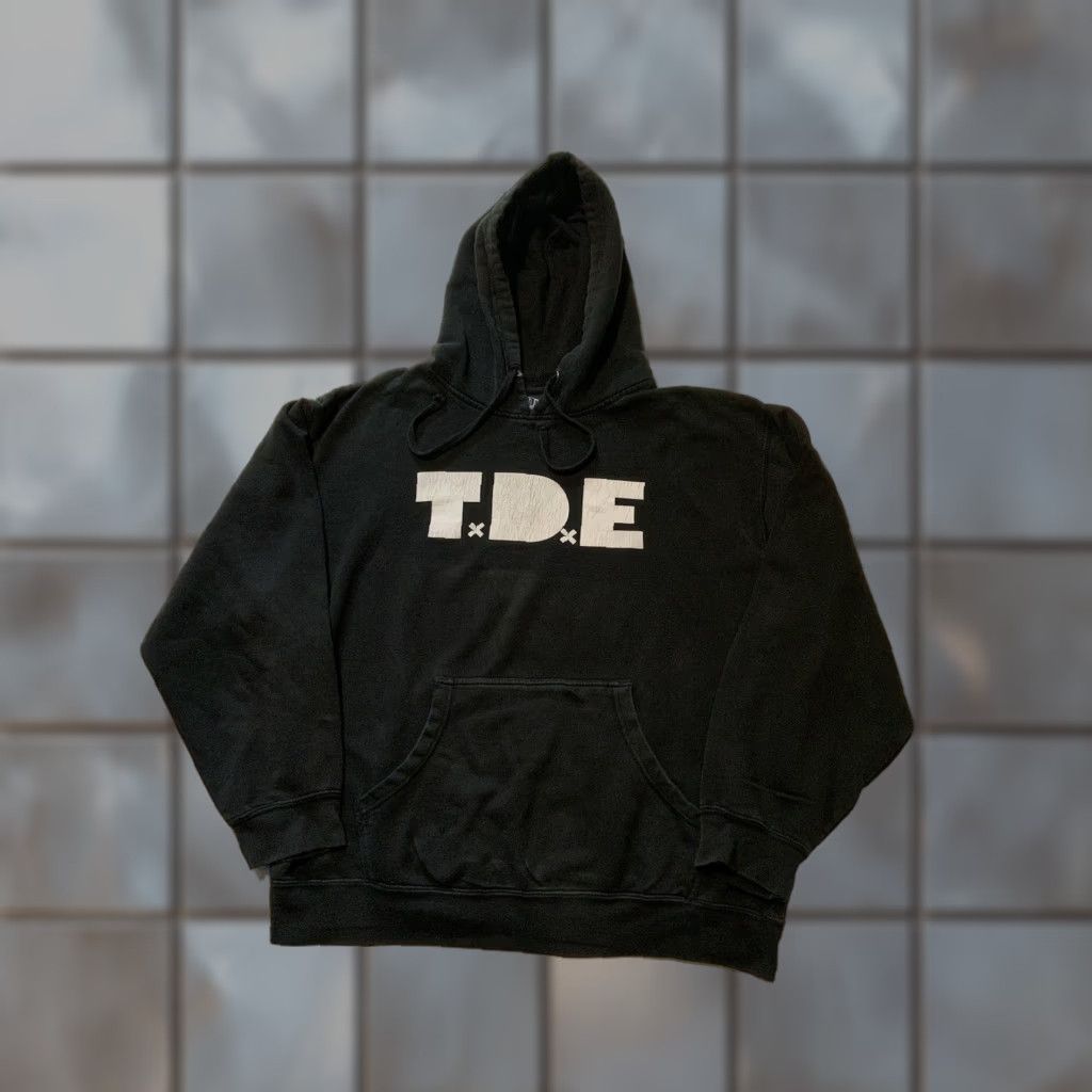 Vintage TDE Top Dawg Entertainment Hoodie Pullover LG Black Hip Hop Graphic Men Size Large Logo Pullover Hoodie Mens Size US L / EU 52-54 / 3 - 1 Thumbnail