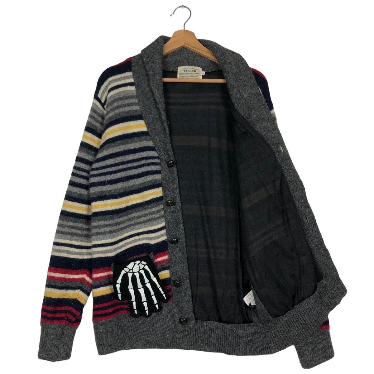 Japanese Brand 🔥Stigler Cardigan Jacket Knit Navajo Aztec Design Style Size US L / EU 52-54 / 3 - 9 Thumbnail