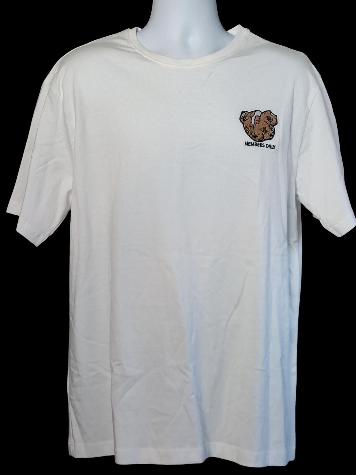Members Only Members Only White Graphic Bear Print T-Shirt Size US XL / EU 56 / 4 - 5 Thumbnail