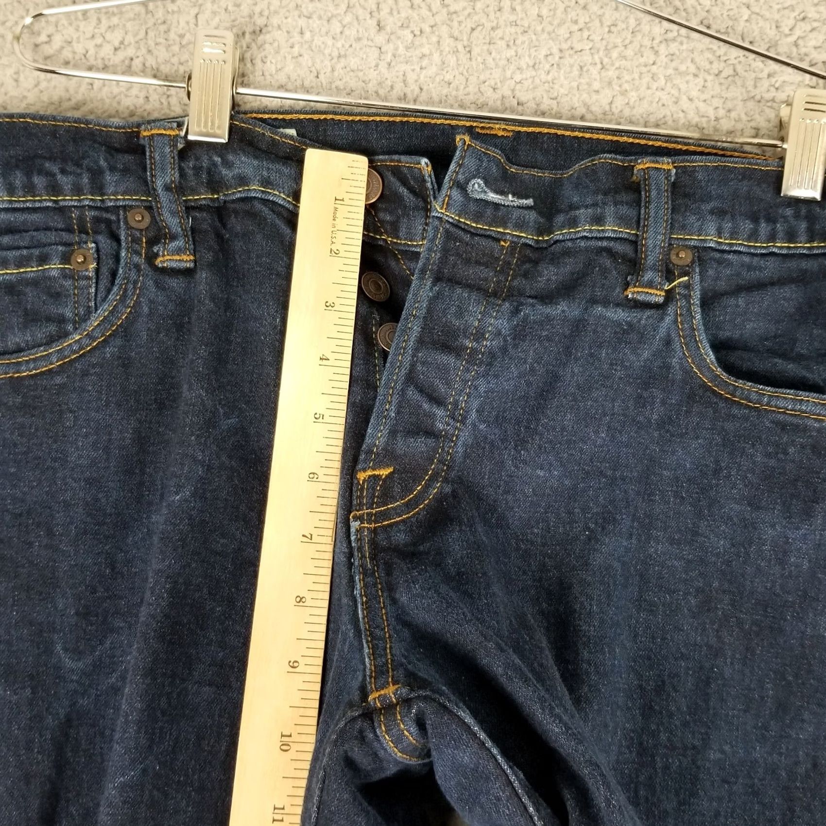 Abercrombie & Fitch Vintage Abercrombie & Fitch Jeans Mens 34x32 Button Fly Denim Straight Leg Blue 90s Preppy Jeans Mens Regular Size 34x32 Size US 34 / EU 50 - 6 Thumbnail
