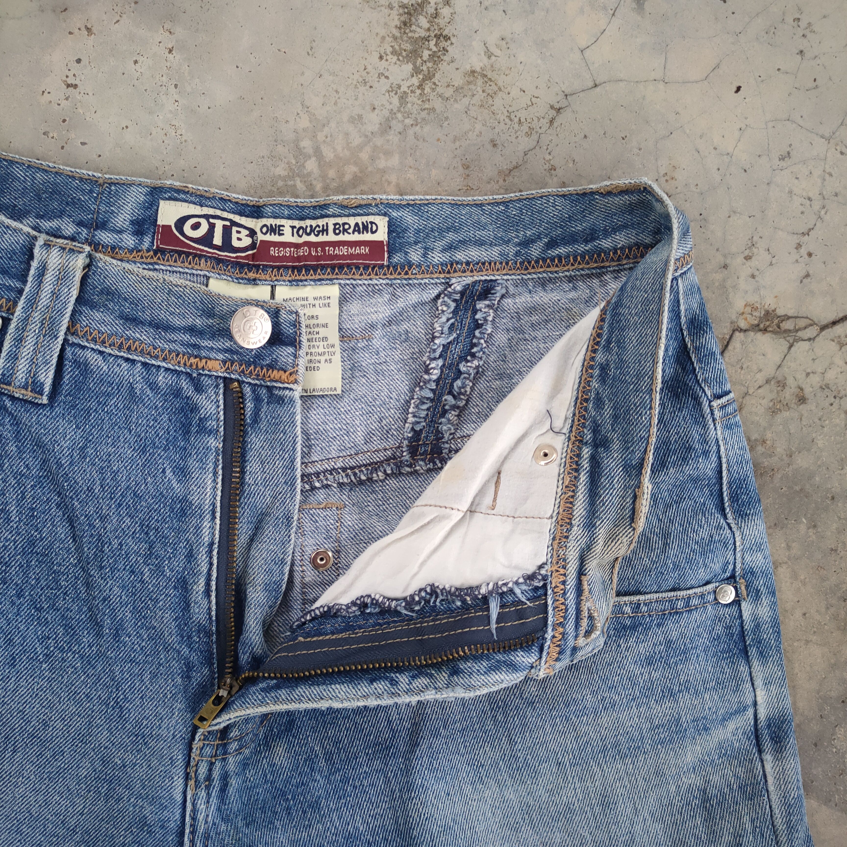 Japanese Brand W28 VINTAGE OTB FADED RIPPED JEANS PANTS Size US 28 / EU 44 - 7 Thumbnail