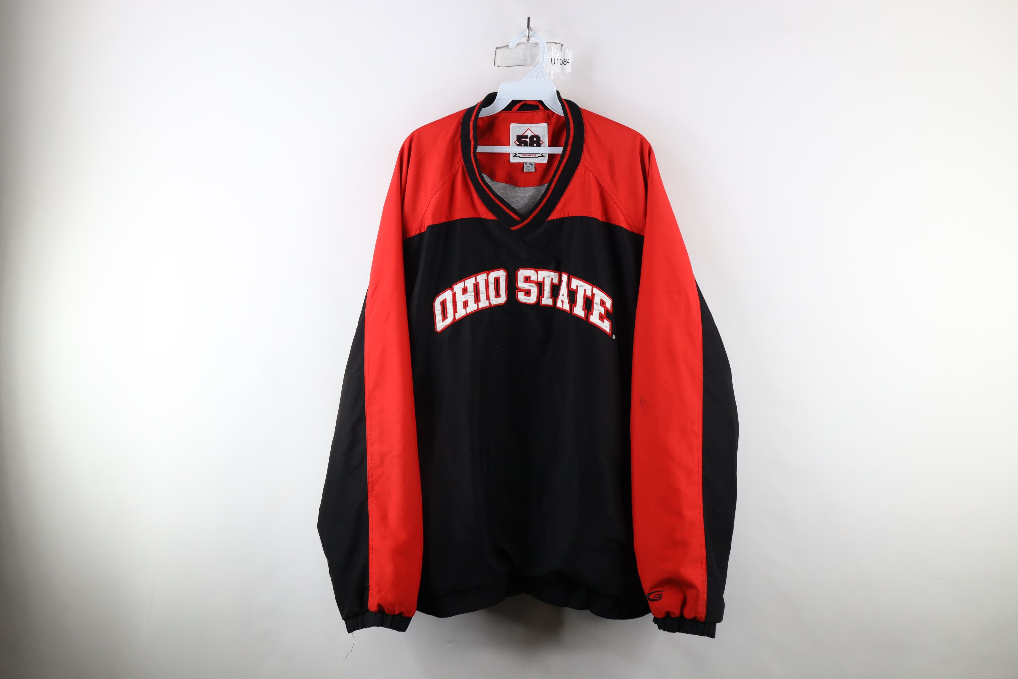 Vintage Vintage 90s Spell Out Ohio State University Pullover Jacket Size US XXL / EU 58 / 5 - 1 Thumbnail