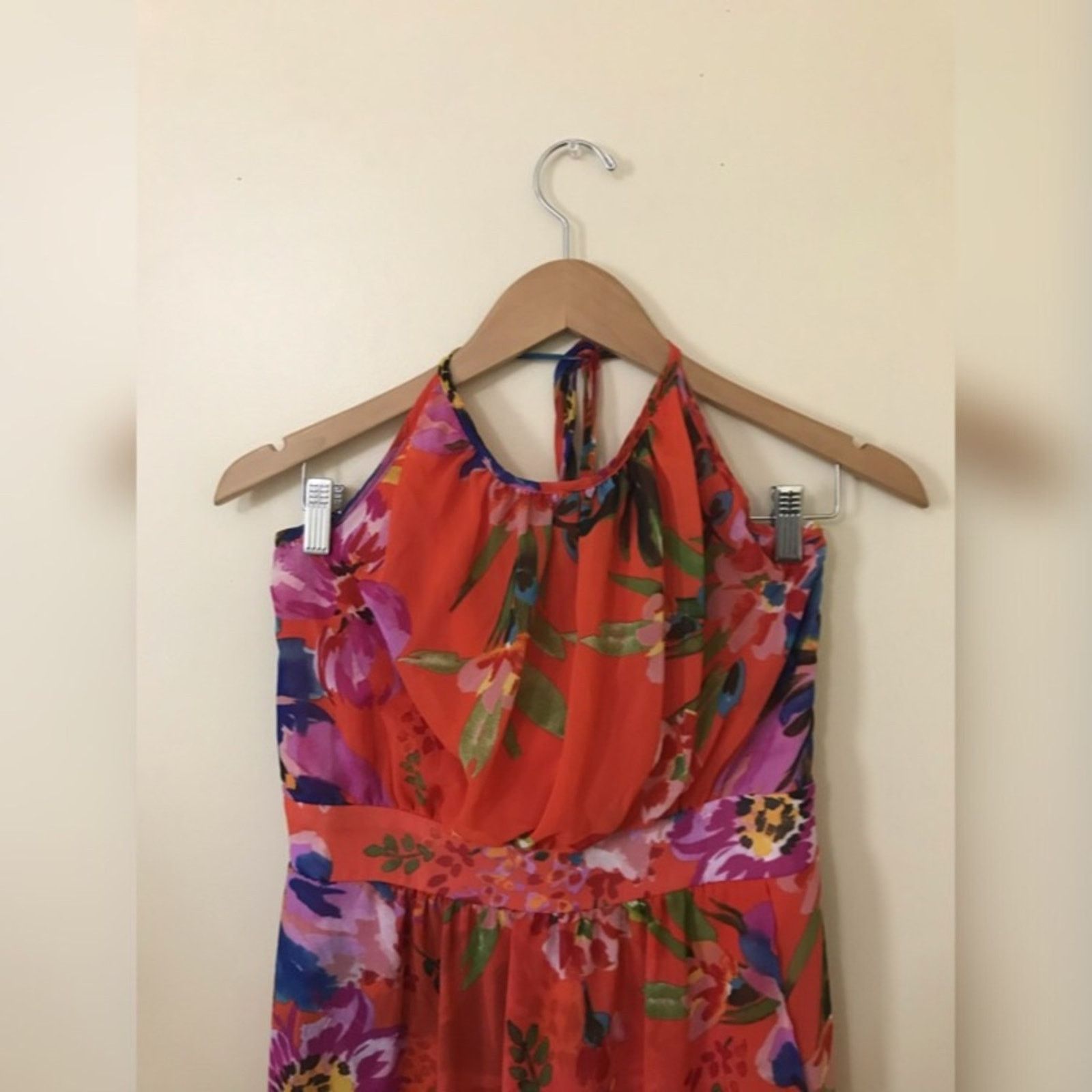 Other Bisou Bisou Floral Multi-color High Low Maxi Dress Size L / US 10 / IT 46 - 2 Thumbnail