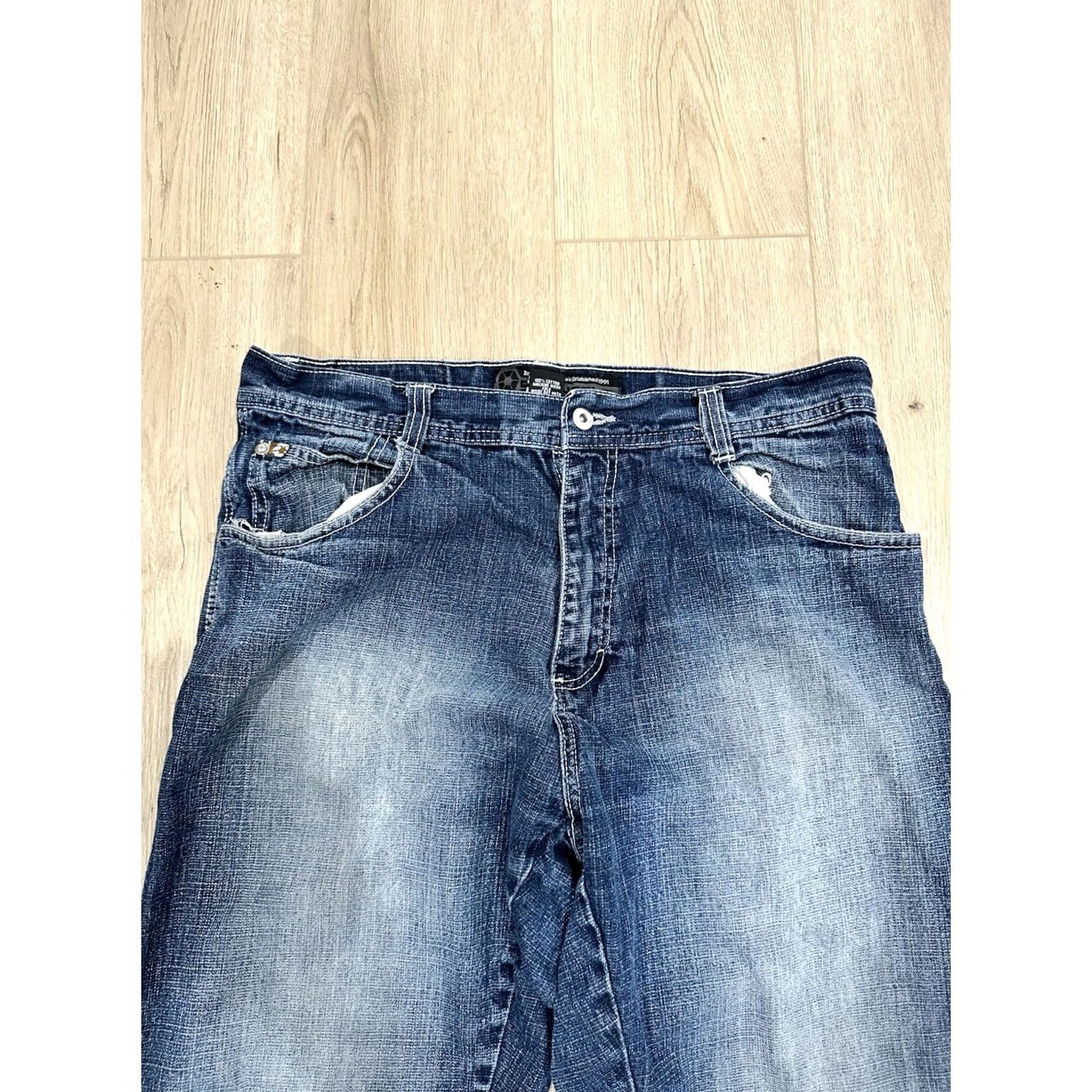 Southpole VINTAGE Southpole Jeans Size 36x31 Dark Wash Denim 5-Pocket Men Wide-Leg Relaxed Blue Cotton Jeans Boys Girls Mens Womens Size US 36 / EU 52 - 4 Thumbnail