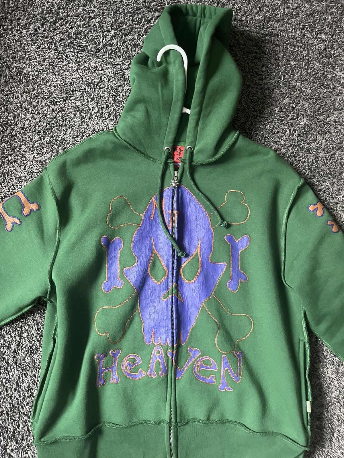 トップス Heaven by marc jacobs skull bone hoodie Heaven by Marc Jacobs Heaven by Marc Jacobs Skull Zip Up