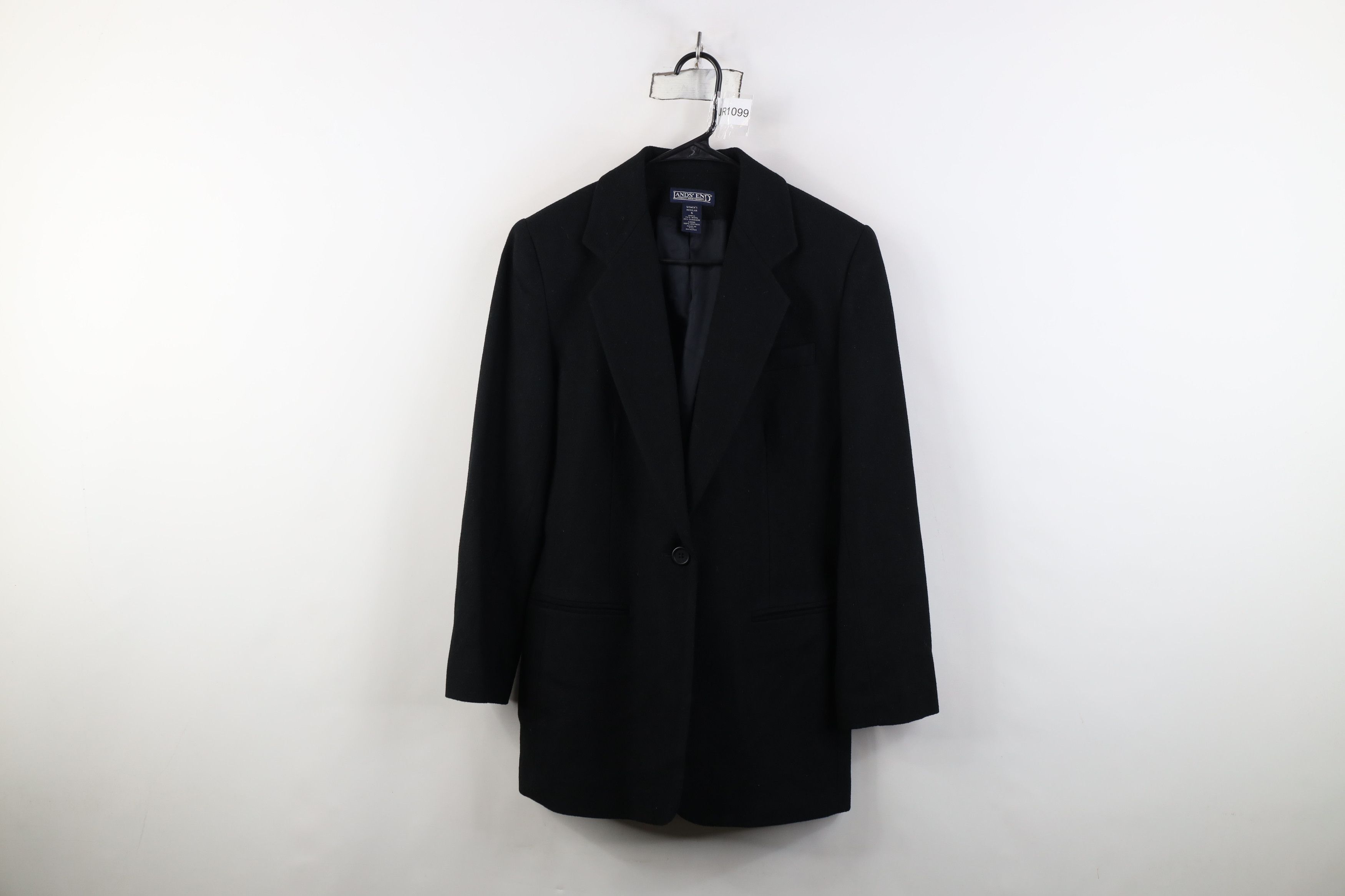 Lands' End Vintage 90s Lands End Suit Coat Blazer Jacket Black USA Size M / US 6-8 / IT 42-44 - 1 Thumbnail