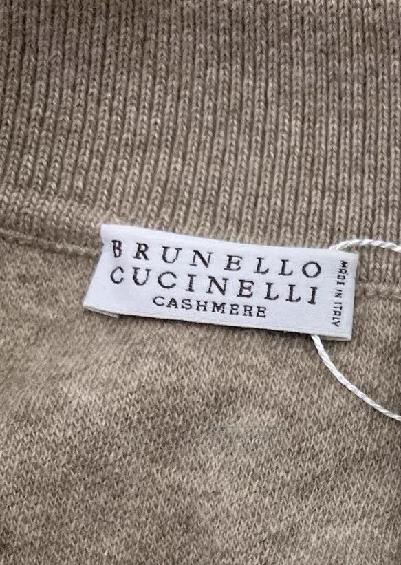 Brunello Cucinelli Brunello Cucinelli Collar Cashmere Knit Long Sleeve Top Size S / US 4 / IT 40 - 4 Thumbnail
