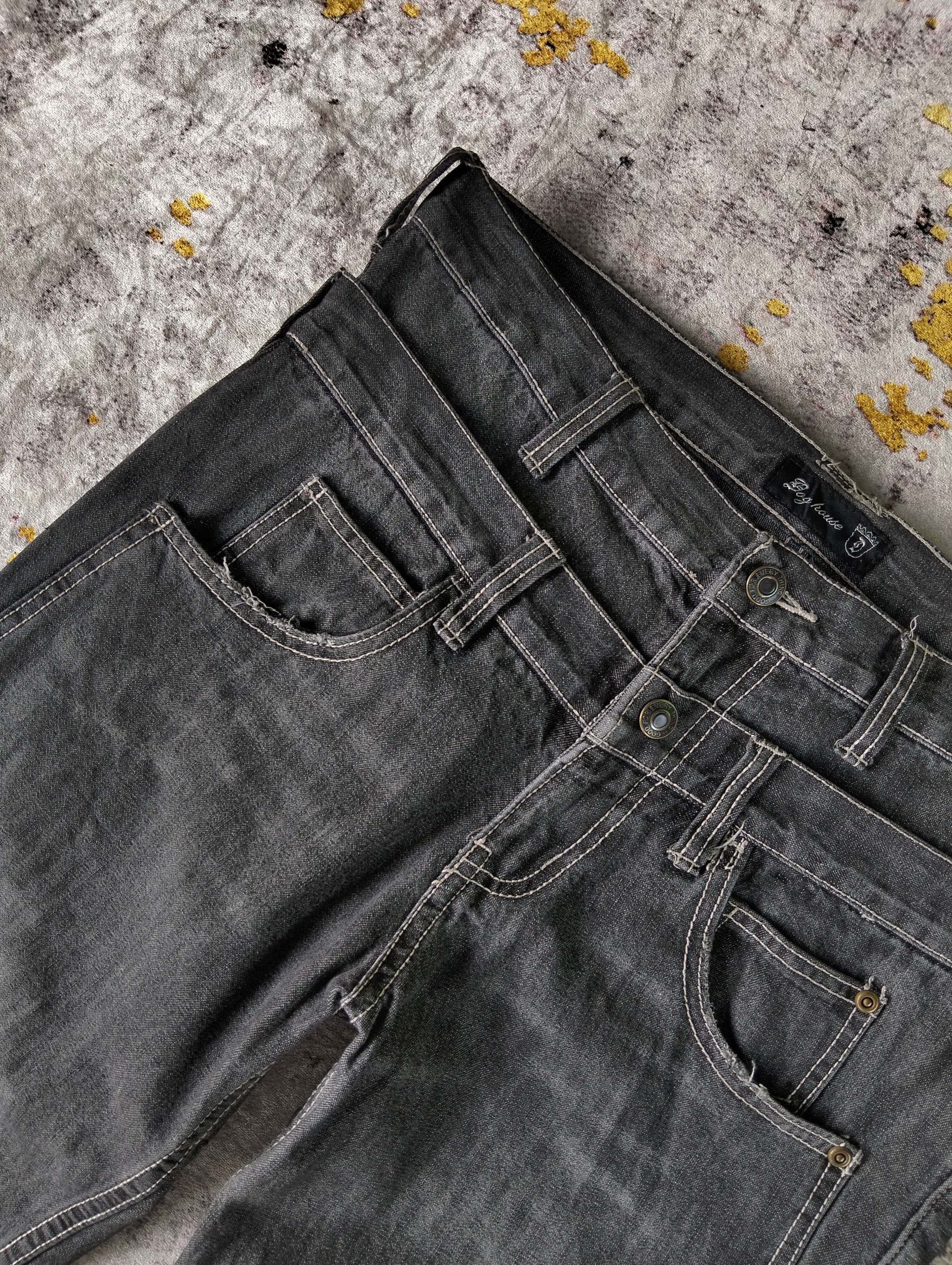 PPFM Dog House Double Waist Monkey Pocket Buckle Back Jeans Size US 33 - 11 Thumbnail
