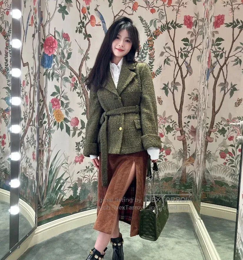 Gucci Gucci Green Wool Tweed Jacket. Size US XS / EU 42 / 0 - 8 Thumbnail