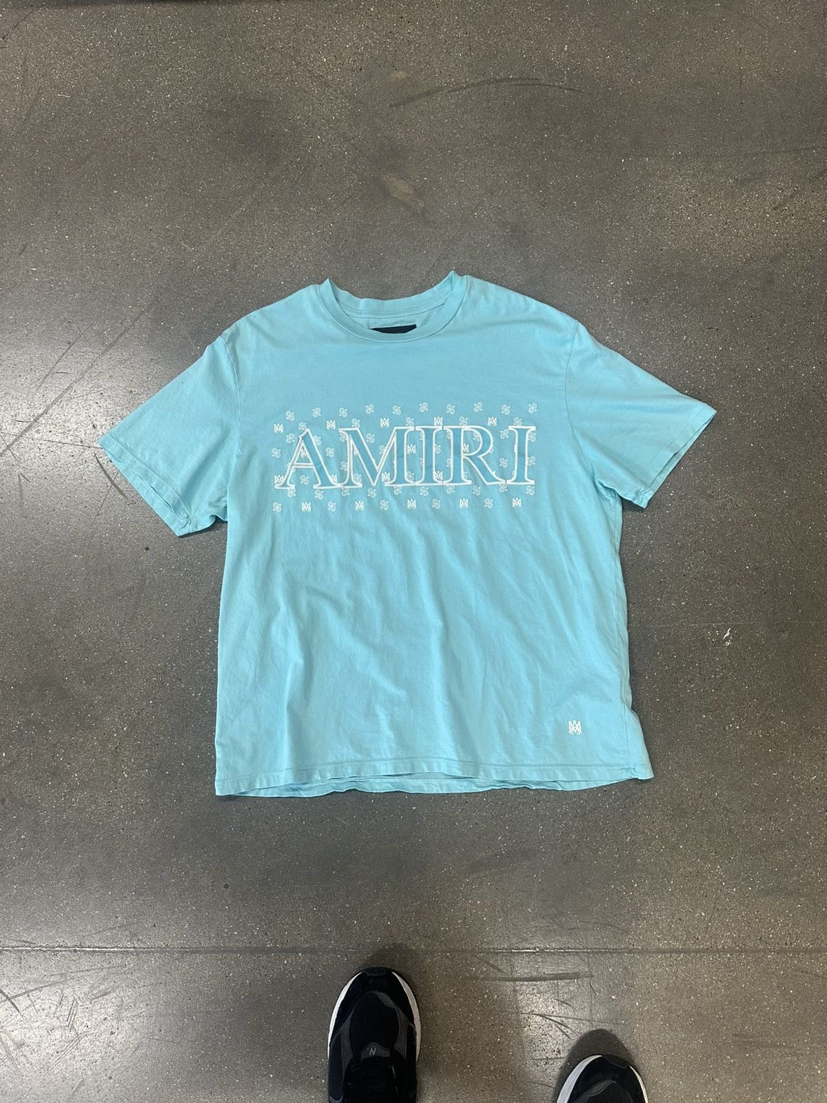 Amiri Amiri MA Paisley T-Shirt Light Blue Size US XL / EU 56 / 4 - 1 Thumbnail
