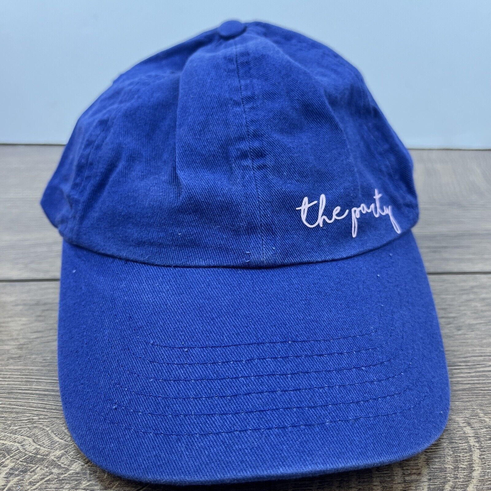 Other The Party Hat Party Blue Hat Adjustable Adult Size Hat Blue Size ONE SIZE - 2 Thumbnail