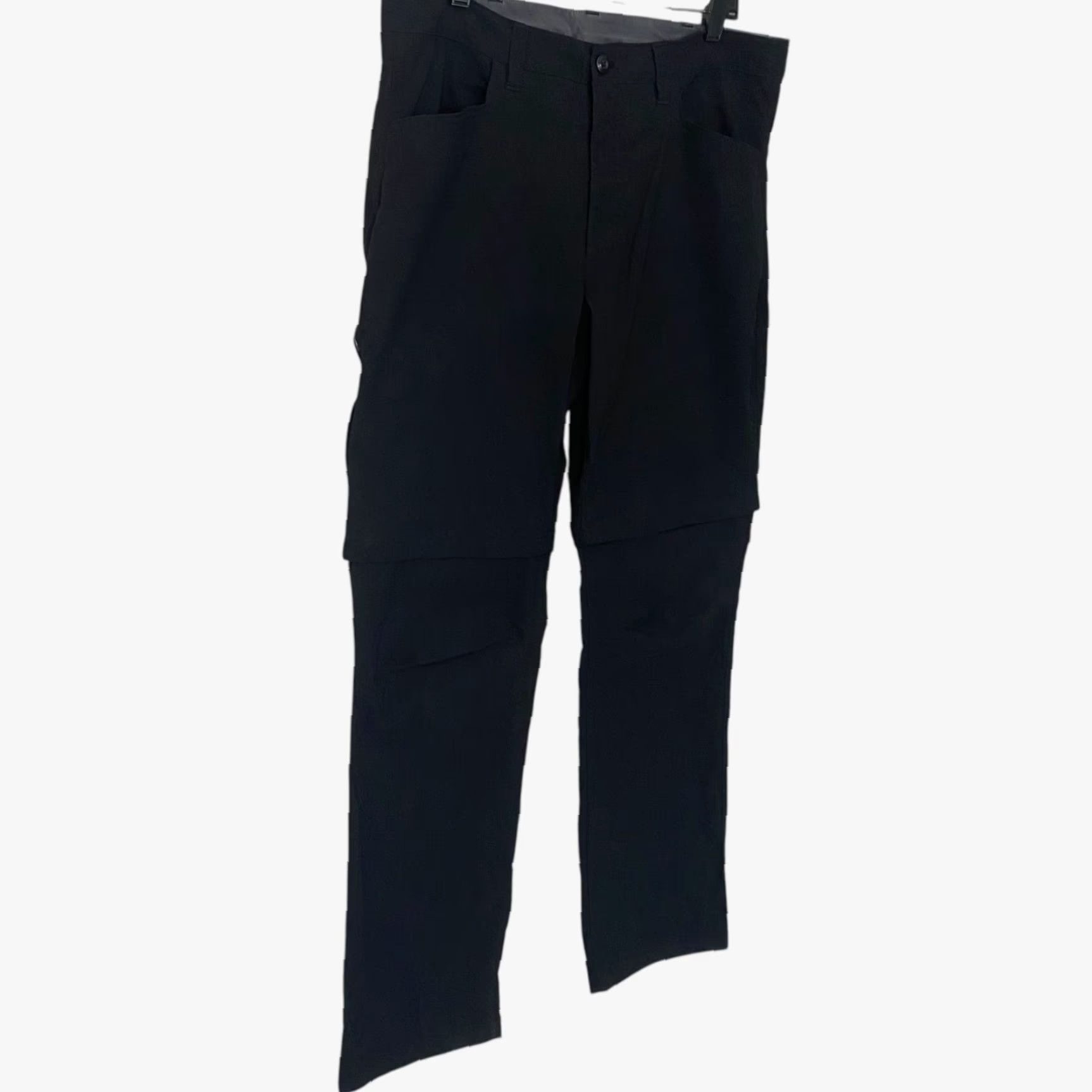 Eddie Bauer VINTAGE Eddie Bauer Convertible Tech Pants Black Men's 38X34 Rip-Stop Nylon Blend 5-Pocket Pockets Outdoor Hiking Size US 38 / EU 54 - 3 Thumbnail