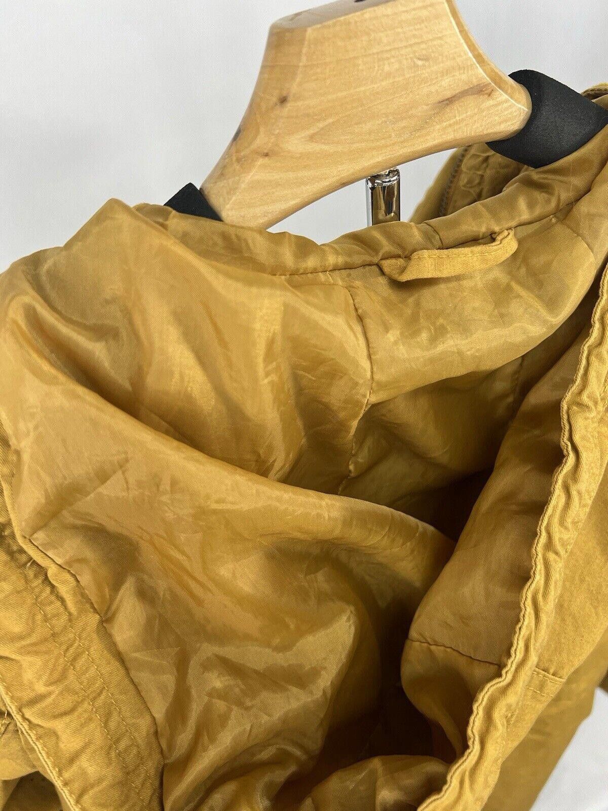 Designer Ambiance Apparel Mustard Yellow Zip Up Hoodie Jacket Women Size L / US 10 / IT 46 - 4 Thumbnail