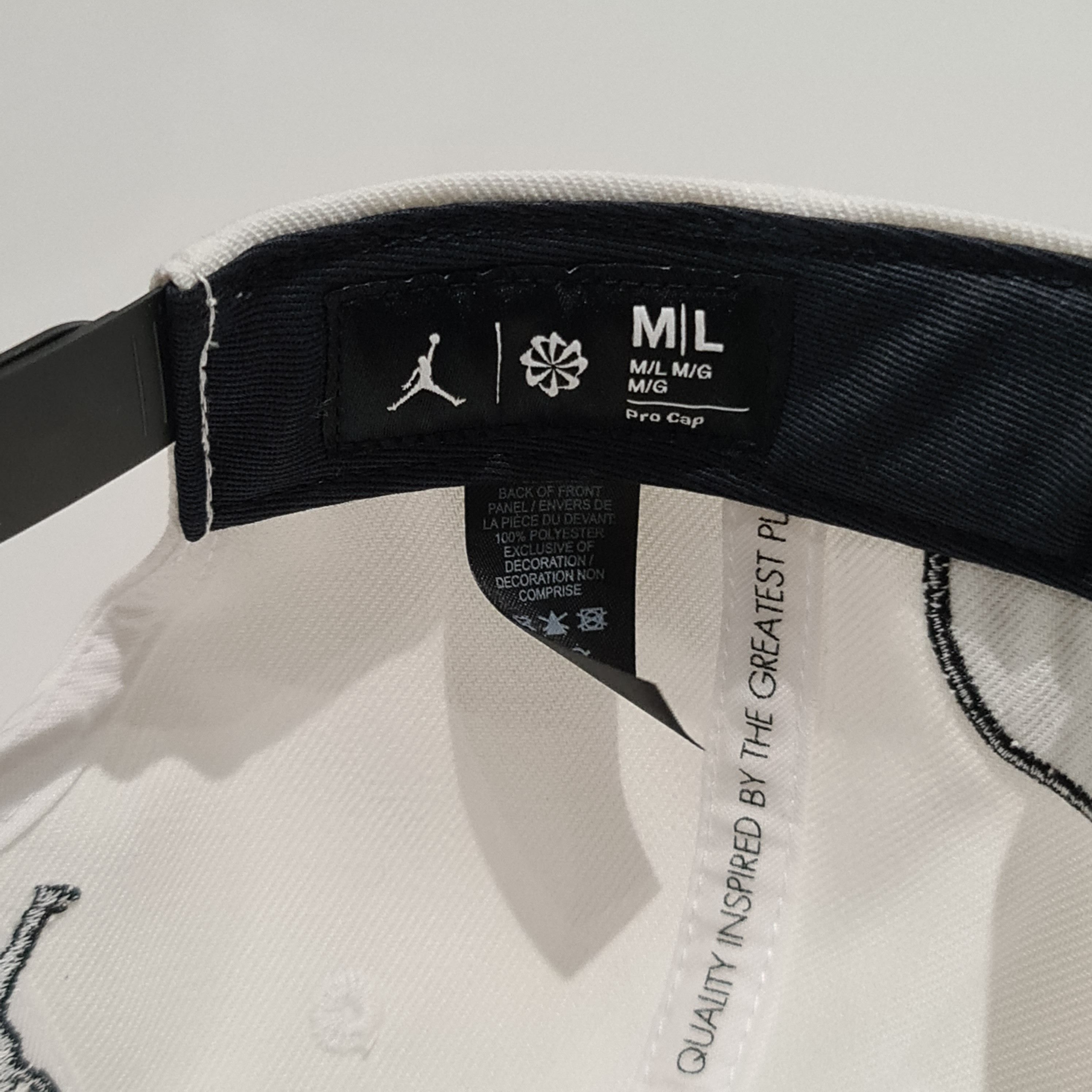 Jordan Brand Jordan Cap Snapback 'Flight MVP Champ Rings' White/Black Size ONE SIZE - 8 Thumbnail