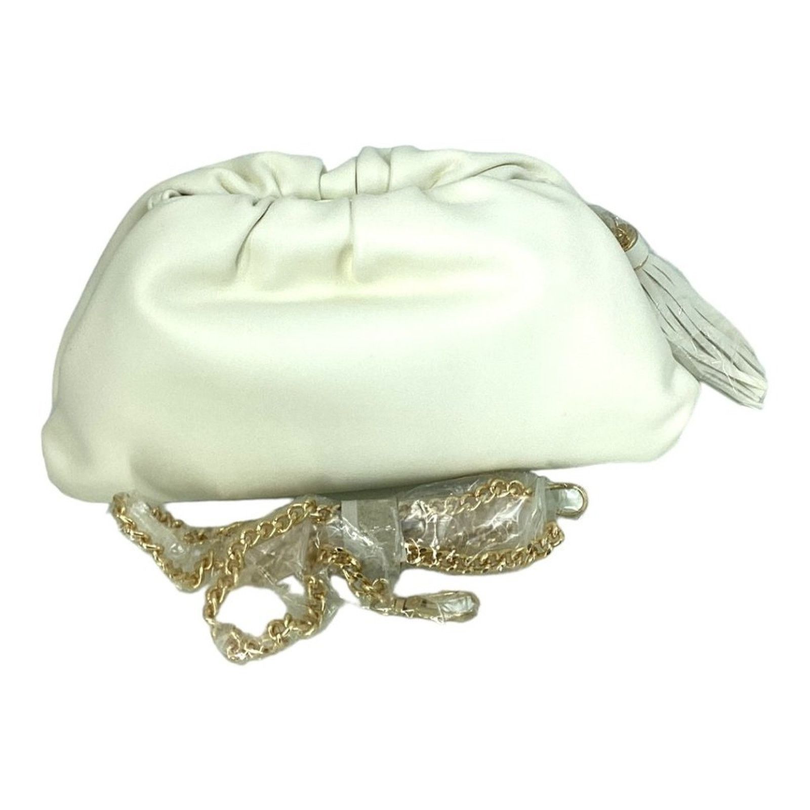 Other Understated Leather Ivory Crescent Clutch NWT $100 MSRP Size ONE SIZE - 3 Thumbnail