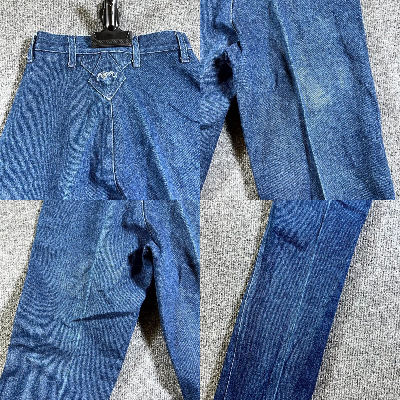 Roper Roper Jeans Women's 3 Blue Denim Dark Wash Straight Leg Vintage Retro Jeans Size 26" / US 2 / IT 38 - 9 Thumbnail
