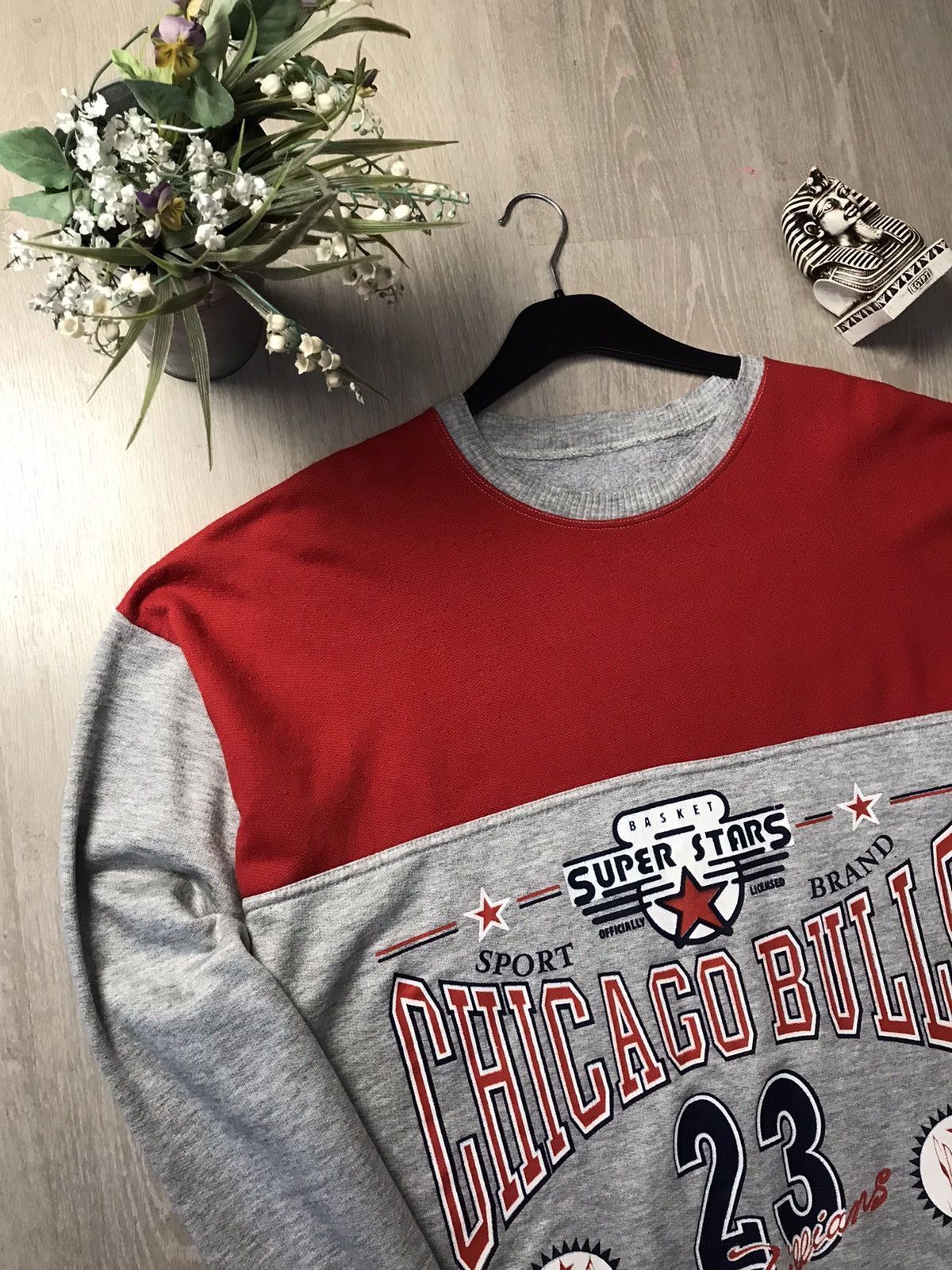 NBA × Vintage Vintage 90s Super Stars basket Chicago Bulls 23 sweatshirt Size US M / EU 48-50 / 2 - 5 Thumbnail