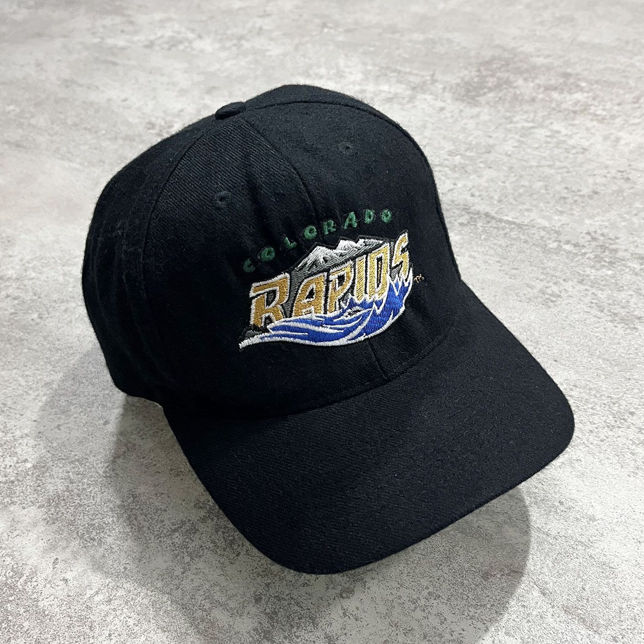 image of Vintage VTG 90's Mls Colorado Rapids Snapback Hat Kc Size Free Black, Men's