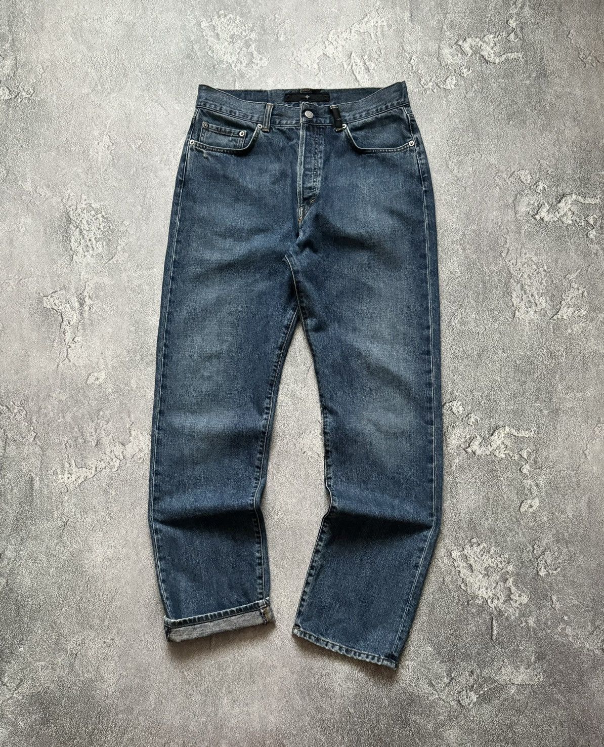 Stone Island × Vintage Stone island SI 33 denim pant trouser Jean chino 90s Size US 33 - 6 Thumbnail