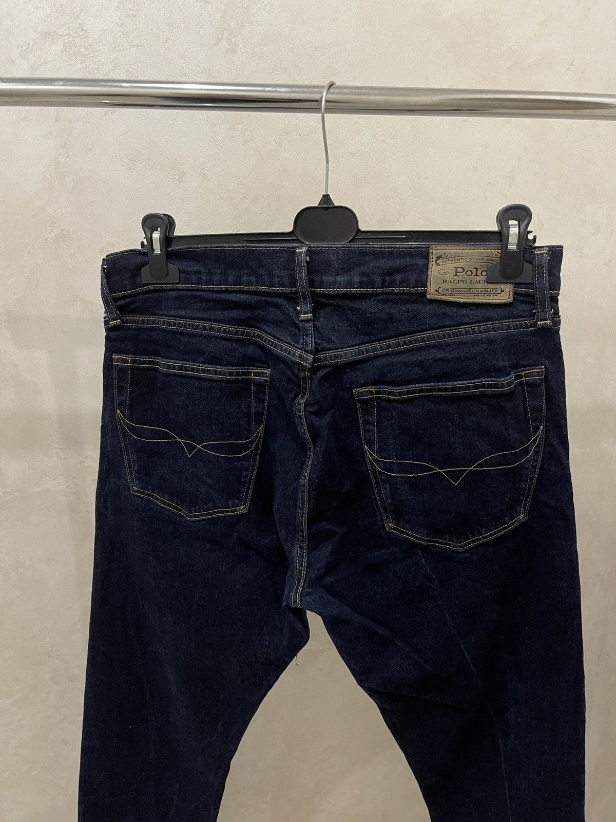 Polo Ralph Lauren Polo Ralph Lauren Dark Wash Slim Denim Jeans 34x34 Size US 34 / EU 50 - 3 Thumbnail