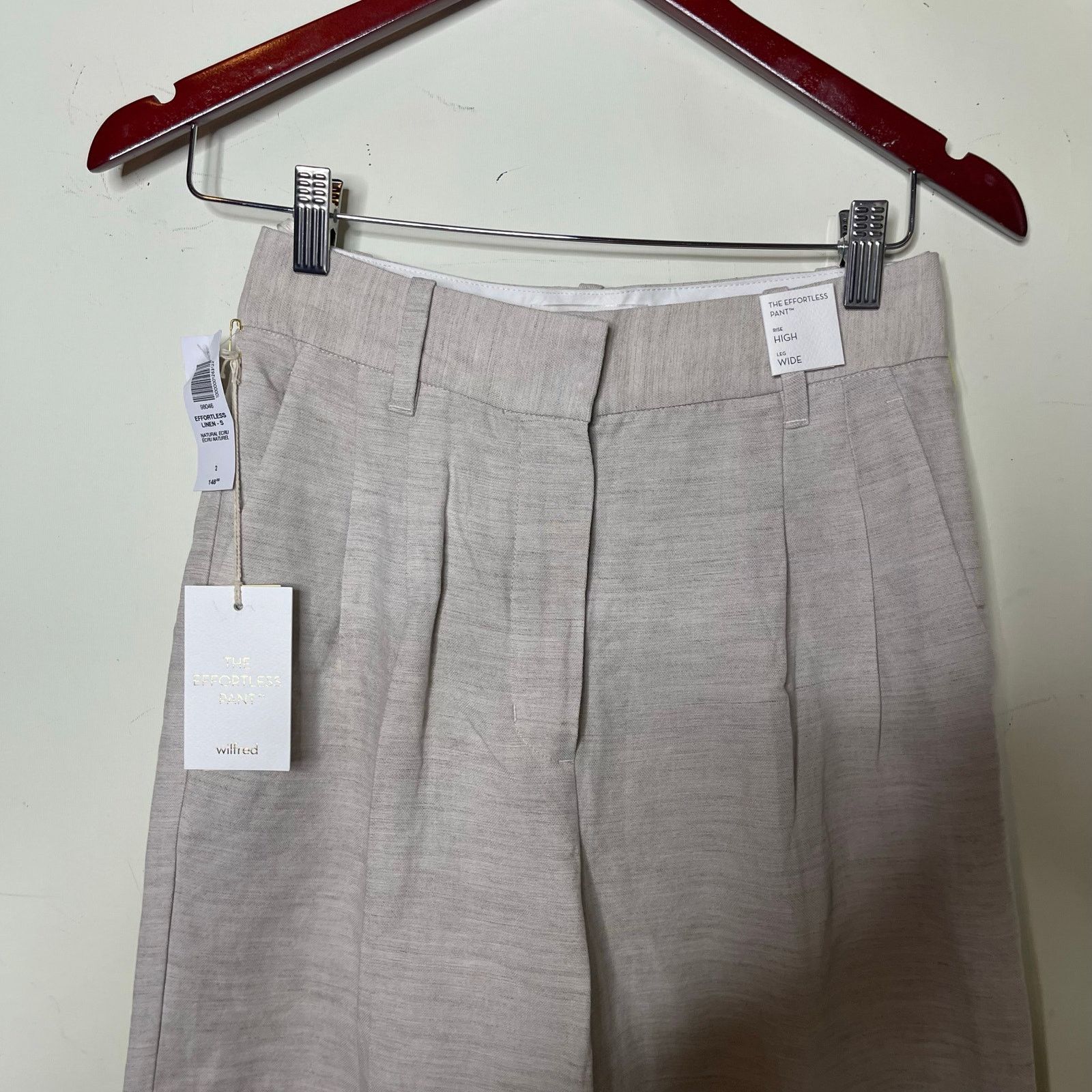 Aritzia New Aritzia Wilfred The Effortless Pant Linen in Natural 2 Size 26" / US 2 / IT 38 - 12 Thumbnail