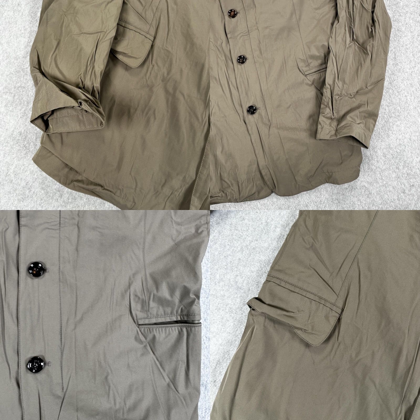 MooRER MooRER Field Jacket Mens XL 58 Green Polyester Full Zip Lined Coat, Button, Solid, Bomber Style, Business Casual Travel, Men, 58, Green, Regular Size US XXL / EU 58 / 5 - 8 Thumbnail