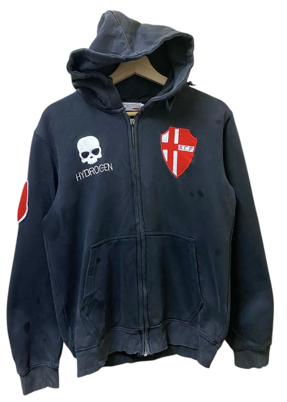 HYDROGEN Hydrogen Skull Hoodie Zipper Black Colour Size US M / EU 48-50 / 2 - 1 Thumbnail