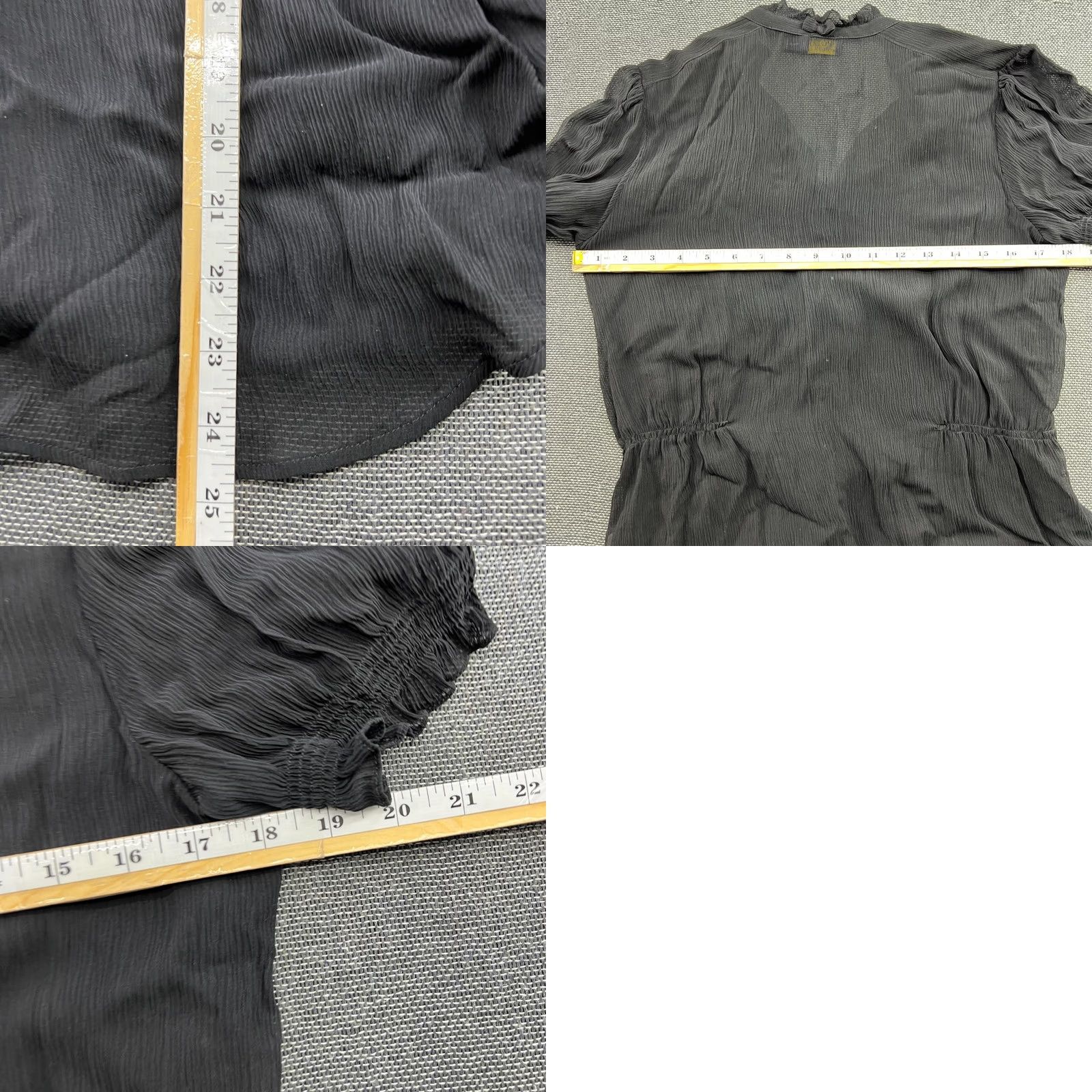 Polo Ralph Lauren Polo Ralph Lauren Shirt Womens Size 10 Black Ruffle Blouse Short Sleeve Buttoned Round Neck T-Shirt Jersey Activewear Casual Mens Womens Boys Girls Size L / US 10 / IT 46 - 8 Thumbnail