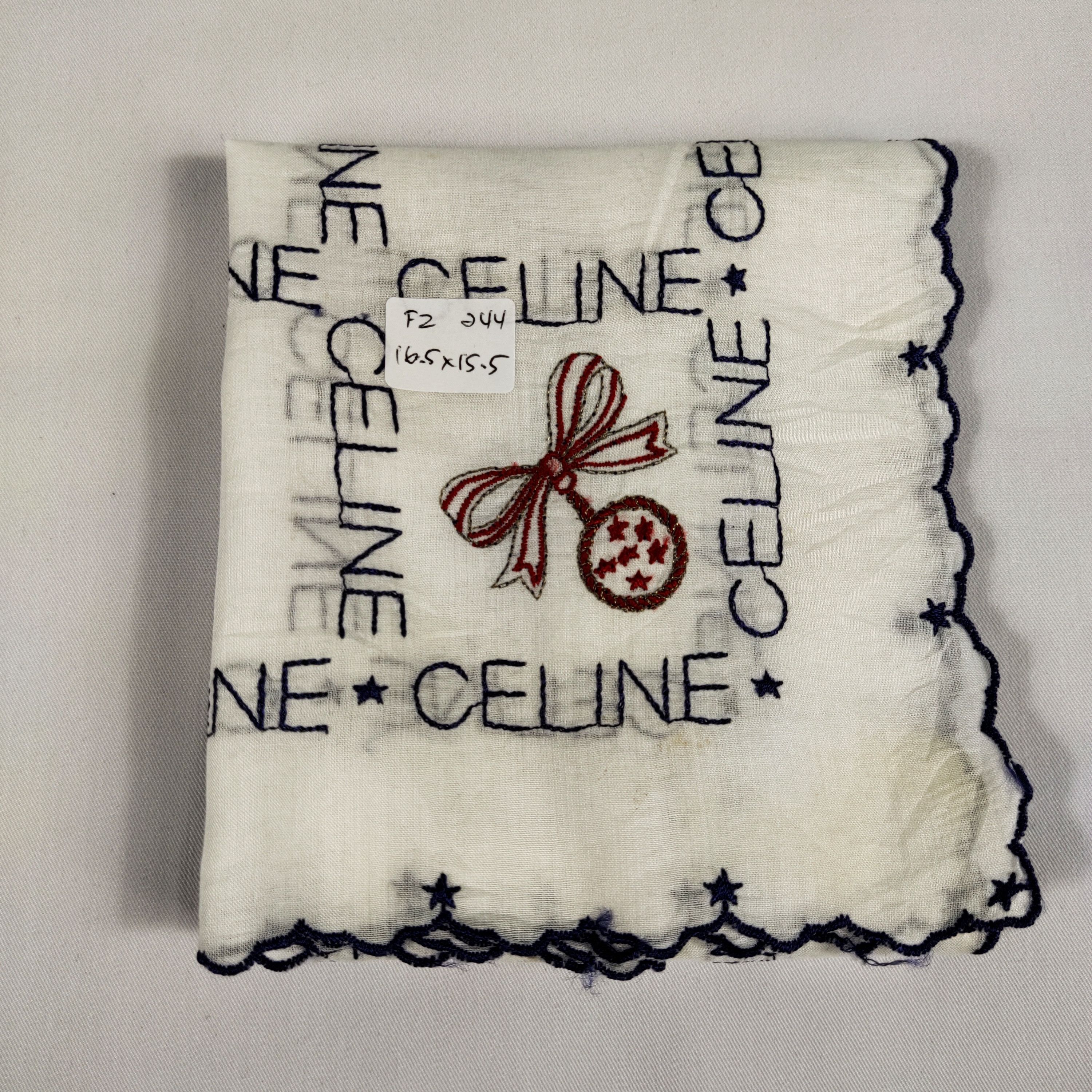 Celine × Vintage Celine Handkerchief / Neckerchief / Bandana FZ244 Size ONE SIZE - 2 Thumbnail