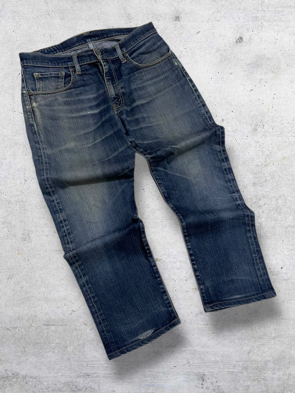 Levi's Vintage Clothing VINTAGE 705 LEVIS USA DESIGNER 90S RIPPED OLD BLUEWASH DENIM Size US 33 - 2 Thumbnail