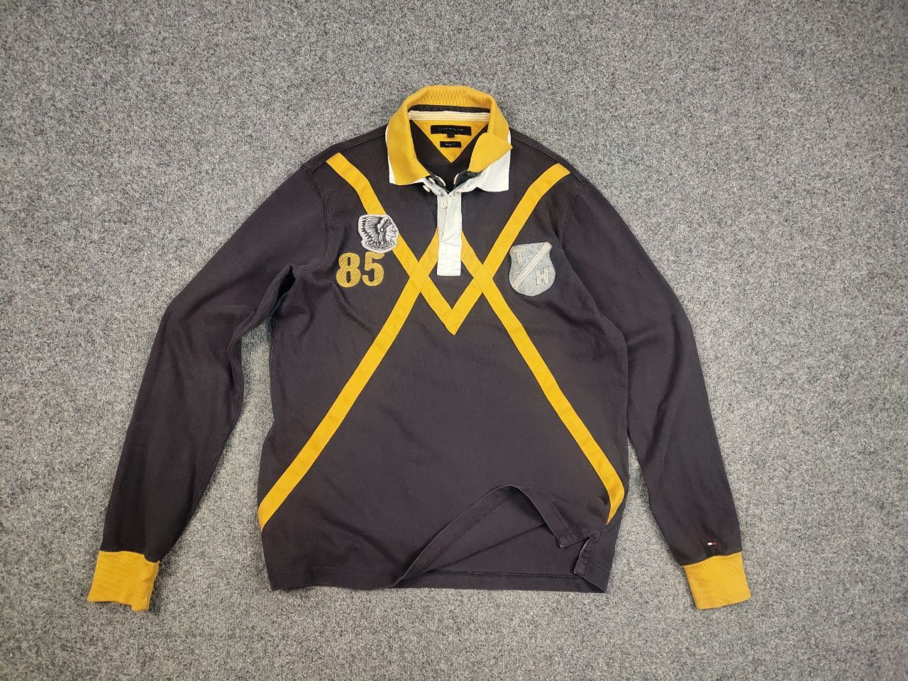 Other Vintage 90's Tommy Hilfiger rugby Shirt Polo Long Sleeve Size US L / EU 52-54 / 3 - 10 Thumbnail