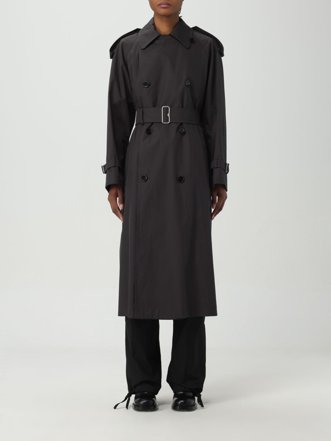 image of Burberry Trench Coat Woman Black, Women's (Size XL)