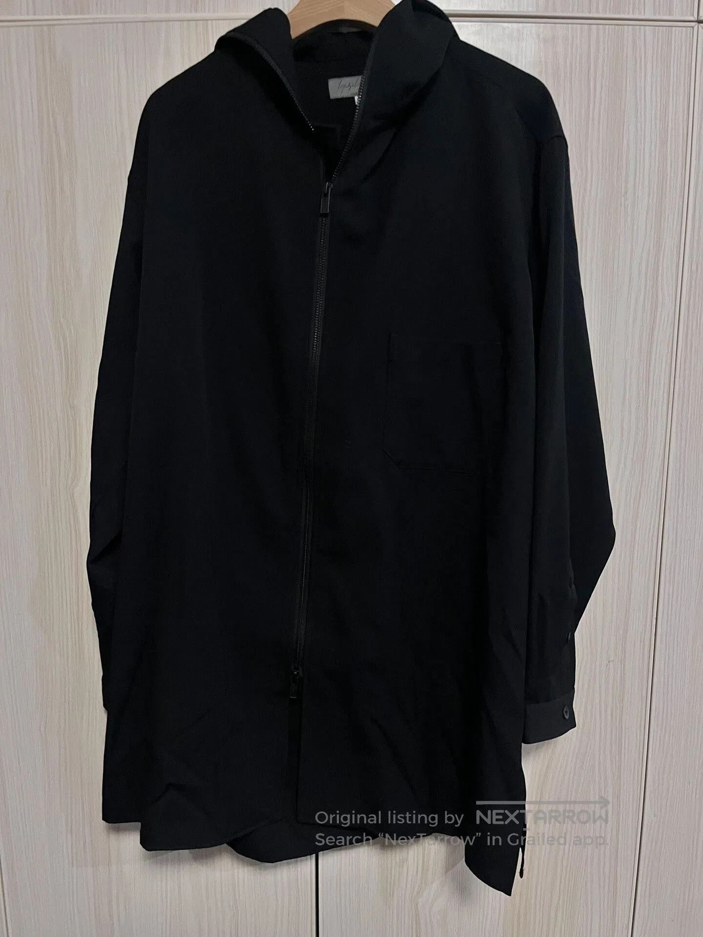 Yohji Yamamoto Zipper Hoodie Jacket.