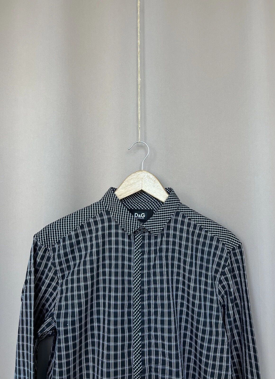Dolce & Gabbana Dolce Gabbana Checked Button Shirt Mens Size 52 or M/L Size US M / EU 48-50 / 2 - 2 Thumbnail