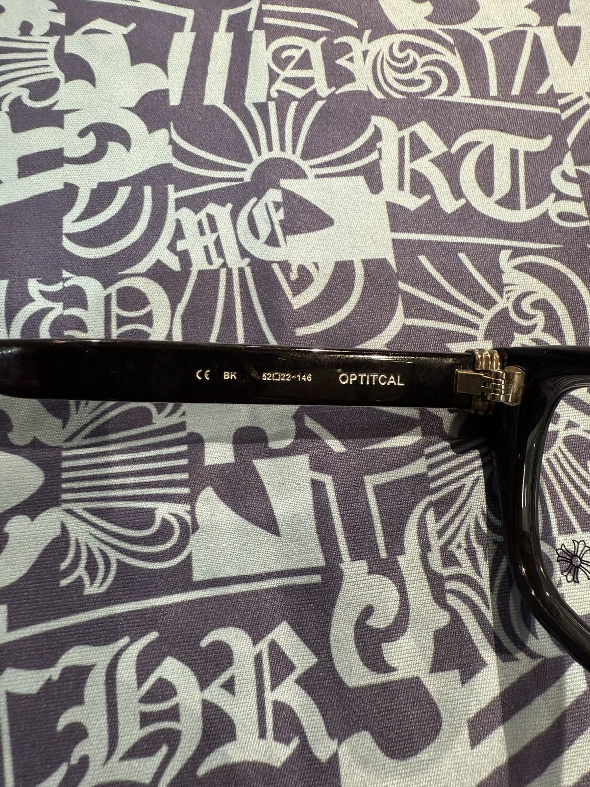 Chrome Hearts Chrome Hearts “Optitcal” Glasses Black/Silver Size ONE SIZE - 8 Thumbnail
