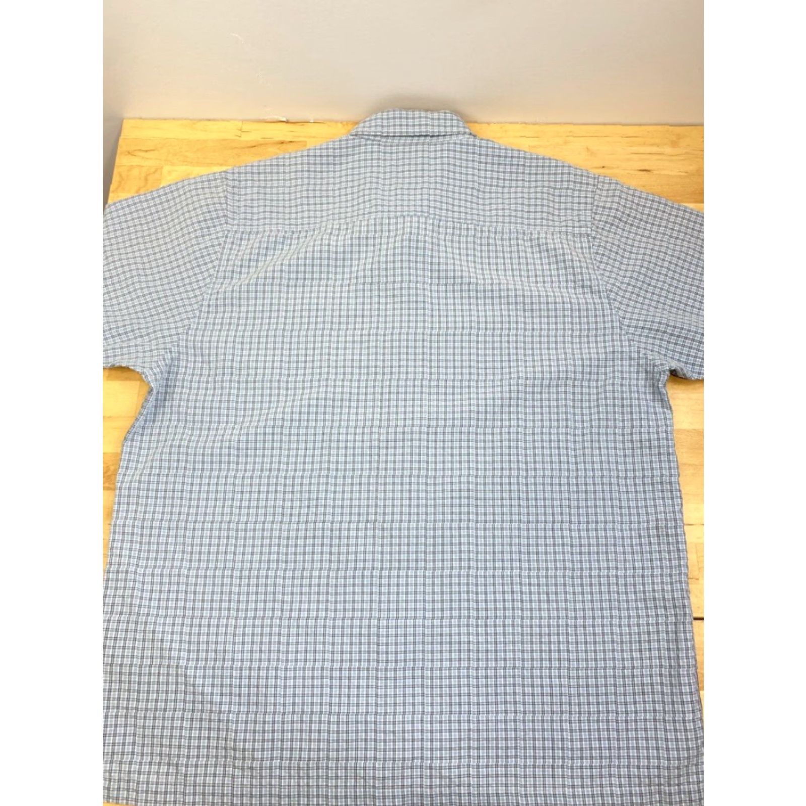 Rusty Rusty Plaid Button-Up Short Sleeve T Shirt XL Mens Blue 90s Classic Button-Down Collar Size US XL / EU 56 / 4 - 2 Thumbnail