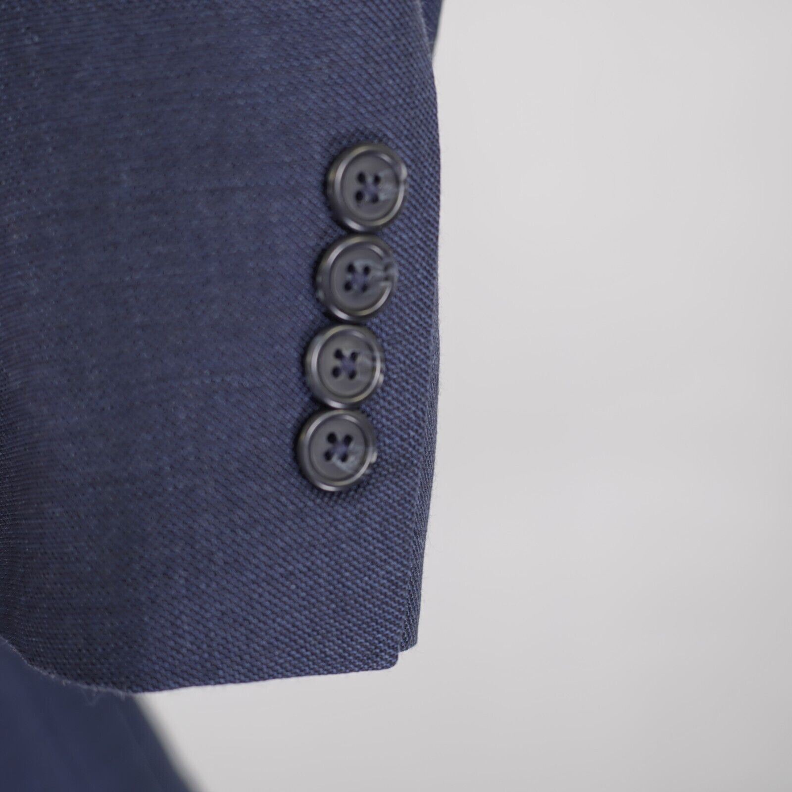 Jos. A. Bank Jos A Bank Wool Blue / Black Sharkskin Blazer 42L / Slim 44 Size 42L - 4 Thumbnail