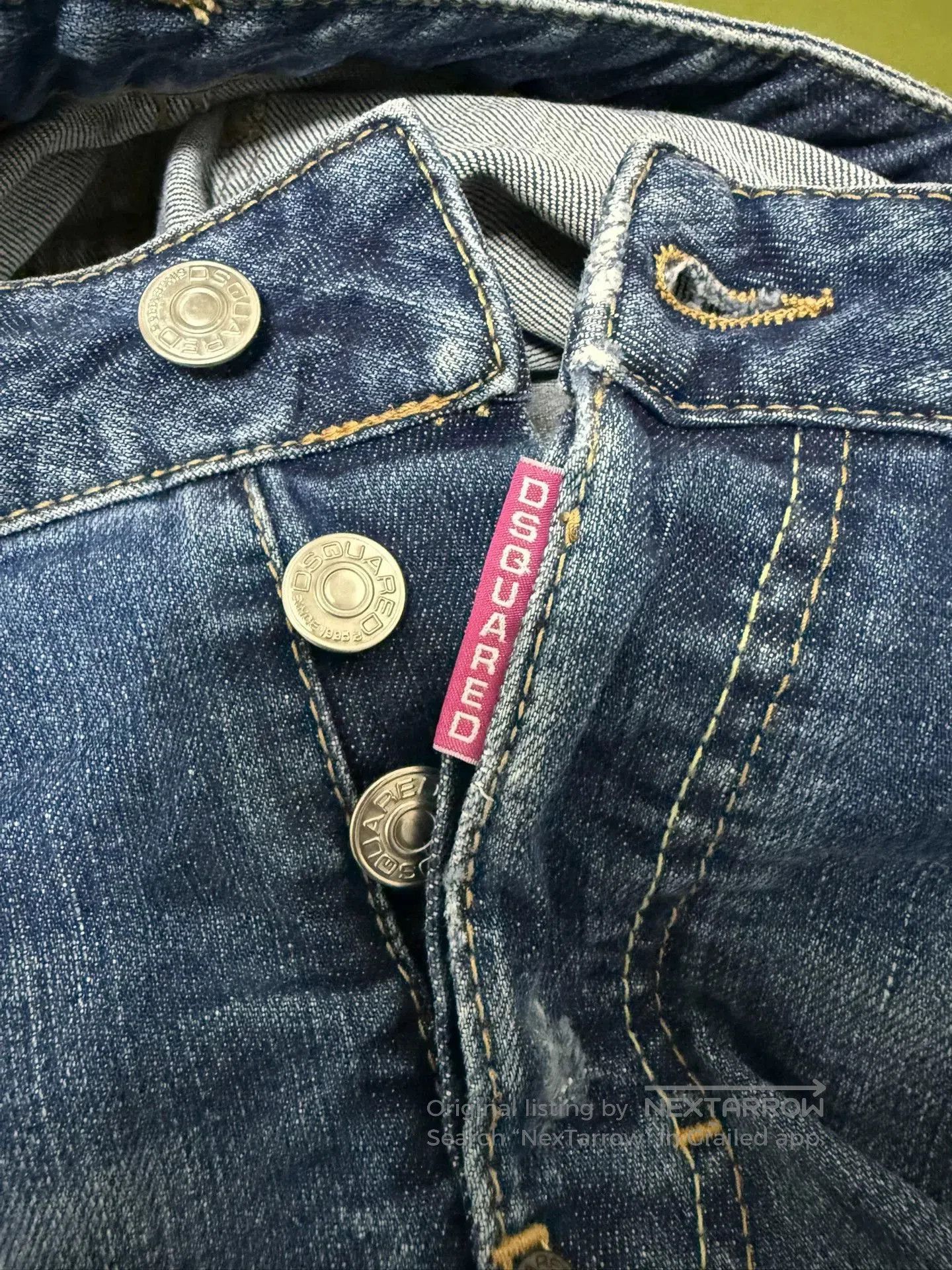 Dsquared2 DSQUARED2 Women's Blue Destroyed Jeans. Size 41" - 3 Thumbnail