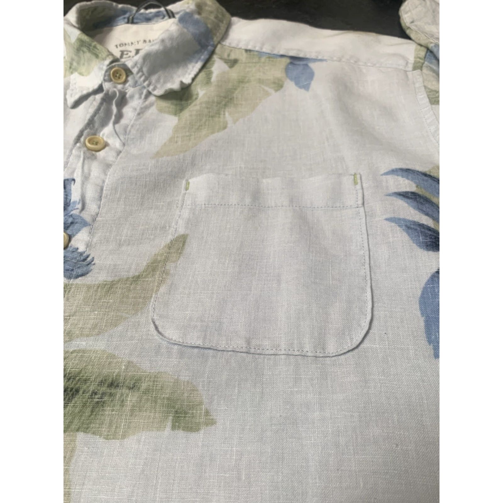Tommy Bahama Tommy Bahama Shirt Mens XL White Linen Floral Button-Up Hawaiian Relaxed Size US XL / EU 56 / 4 - 3 Thumbnail